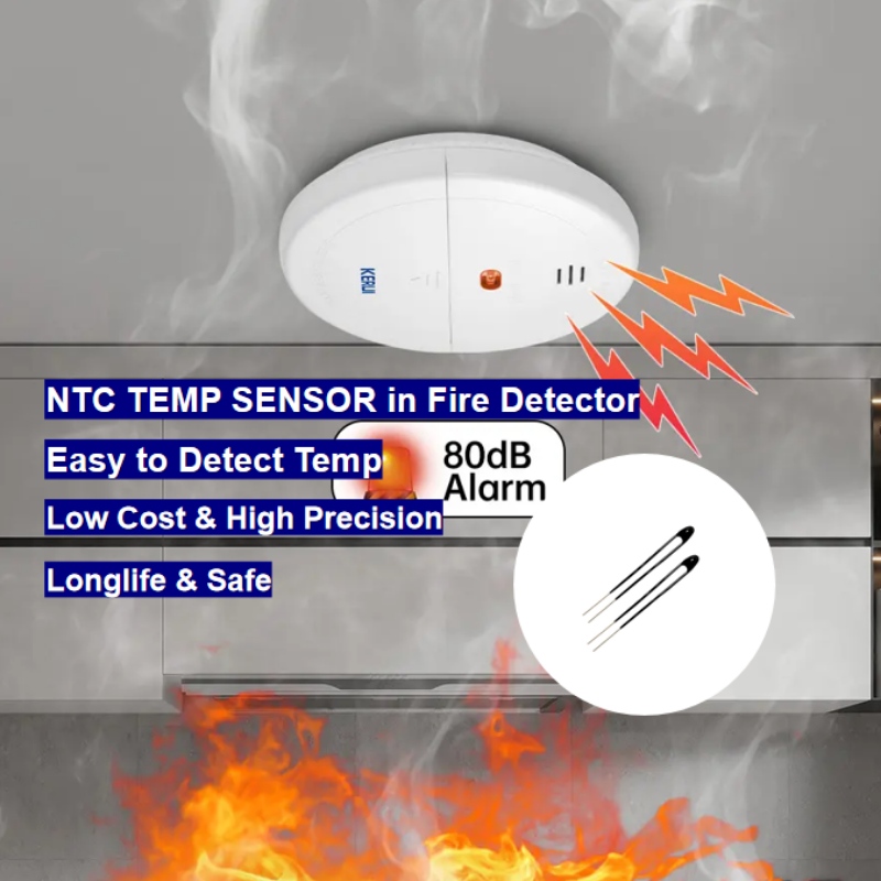 NTC termisztor hőmérséklet -érzékelő a tűzdetektorban